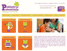 Tablet Screenshot of pediatricpotentialsnj.com